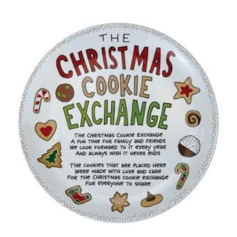 Christmas Cookie Exchange Plate