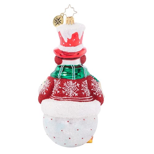 Christmas Joy Snowman by Radko Back