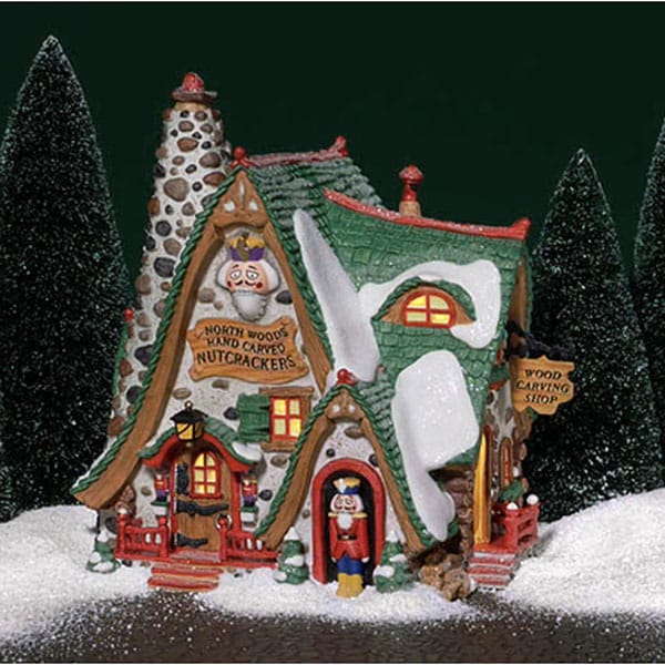 D56 Hand Carved Nutcracker Factory Rare Retired North Pole Pre owned