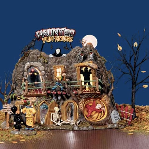 D56 Haunted Fun House Rare Retired Halloween Village Pre owned