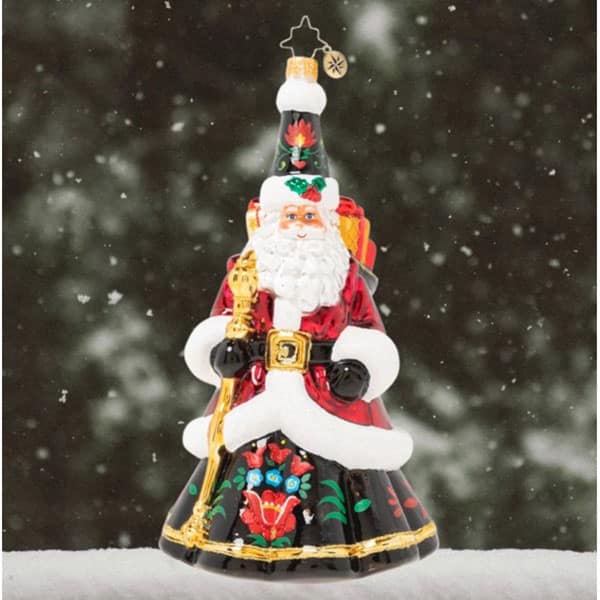 Festive Folk Santa by Radko