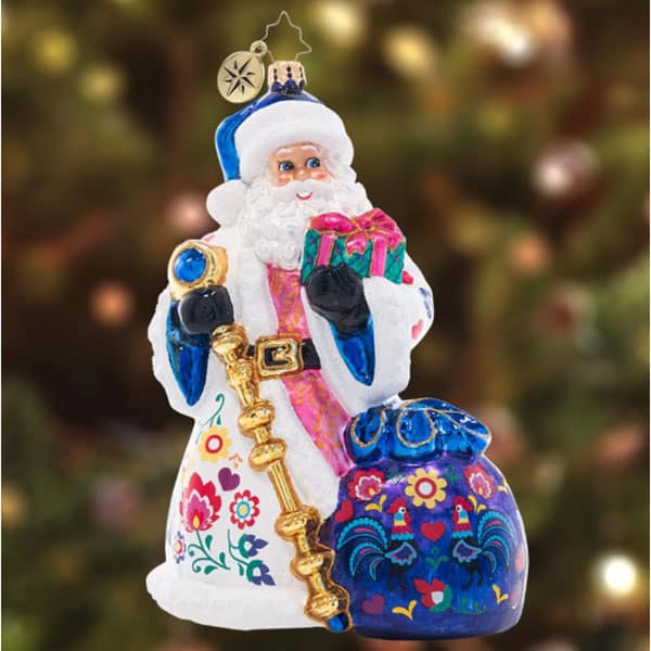 Floral Folk Santa by Radko