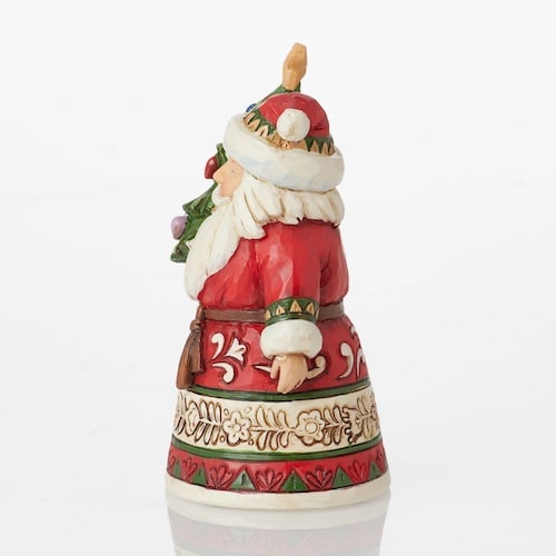 Happy Mini Santa Figurine by Jim Shore Side Two