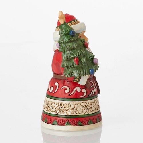 Happy Mini Santa Figurine by Jim Shore Side