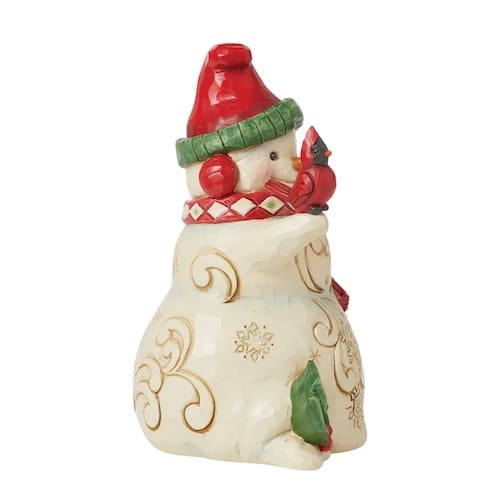 Hello Friends Little Snowman Figurine by Jim Shore Side