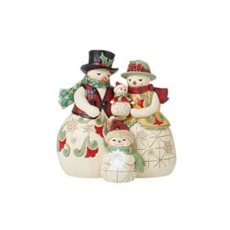 Highland Glen Snowman Family By Jim Shore