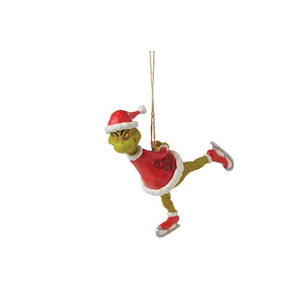 Ice Skating Grinch Ornament by Jim Shore