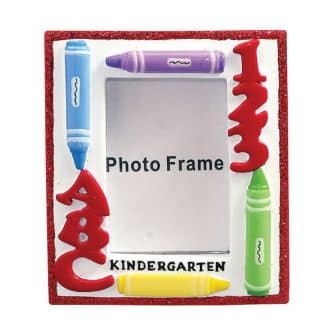 Kindergarten Crayon Frame Ornament Personalized