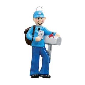 Mailman Delivery Ornament Personalized