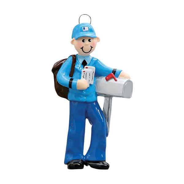 Mailman Delivery Ornament Personalized