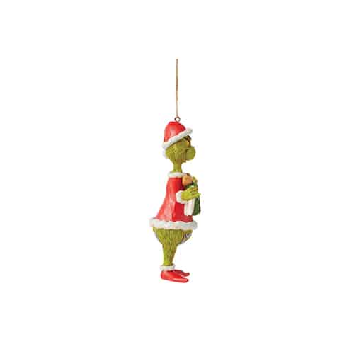 Merry Christmas Grinch Ornament by Jim Shore Side