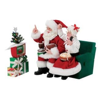 Mr Mrs Claus Binge Sports Watching