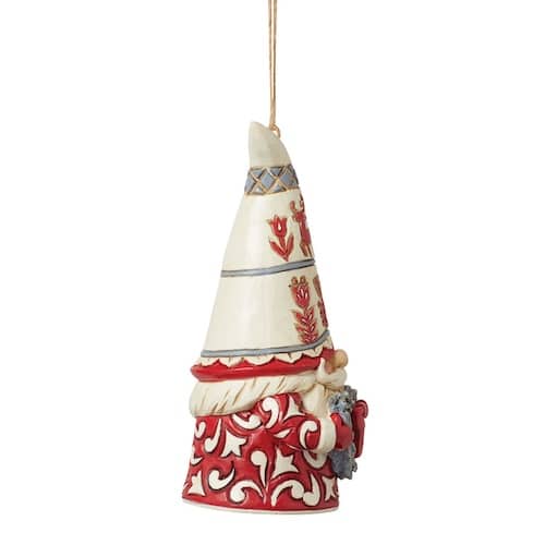 Nordic Noel Heart Gnome Ornament by Jim Shore Side