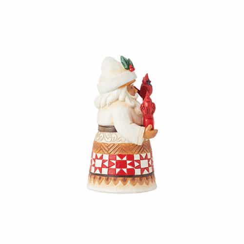 Pint Size Santa Cardinal Joy Figurine by Jim Shore Side