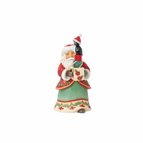 Pint Size Santa with Gifts Figurine by Jim Shore Front