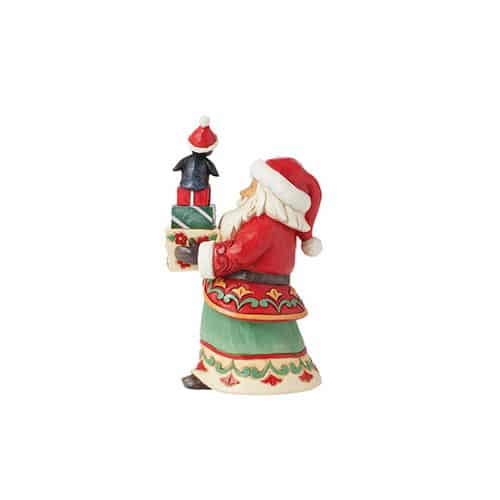 Pint Size Santa with Gifts Figurine by Jim Shore Side