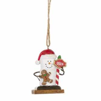 Smores 2024 Peppermint Stick Ornament