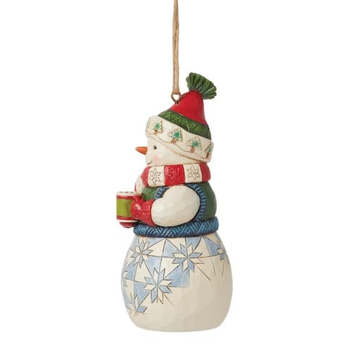 Snowman with Cocoa Figurine by Jim Shore Side Two