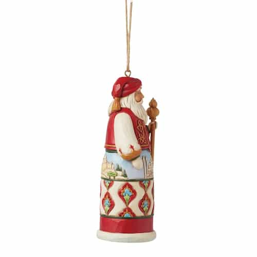 Turkey Santa Ornament by Jim Shore Side