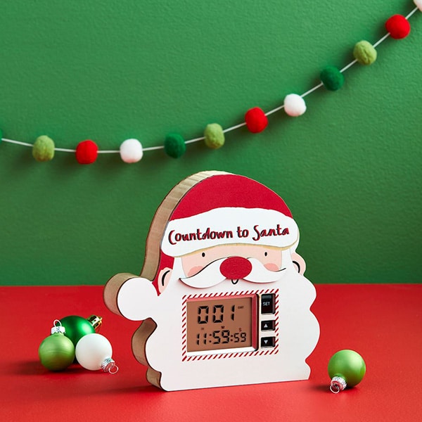 Count Down to Santa Clock Glamour