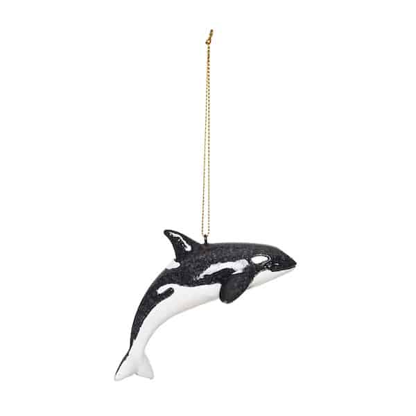 Fanciful Orca Whale Ornament Simple