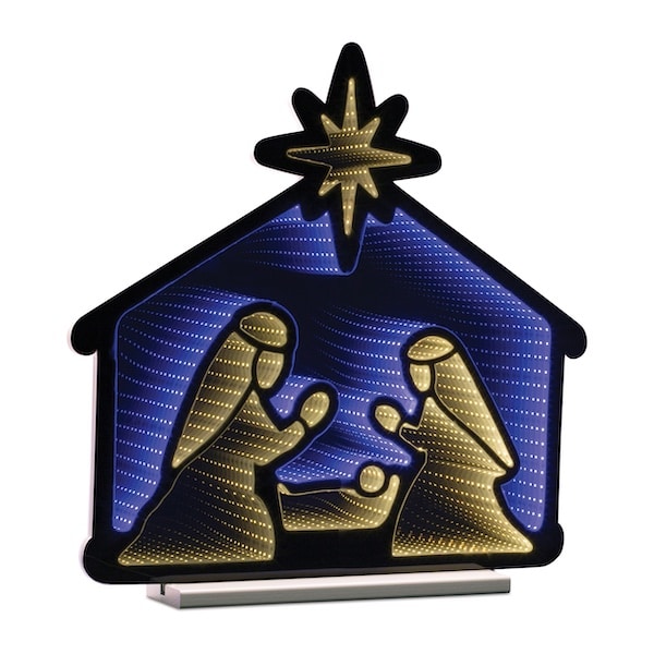 Holy Family Infinity Light Lit Decor