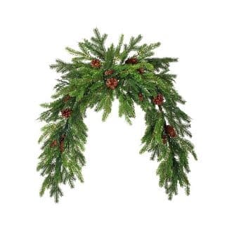 Noble Cedar Natural Touch Swag Garland With Cones 60"-gigapixel