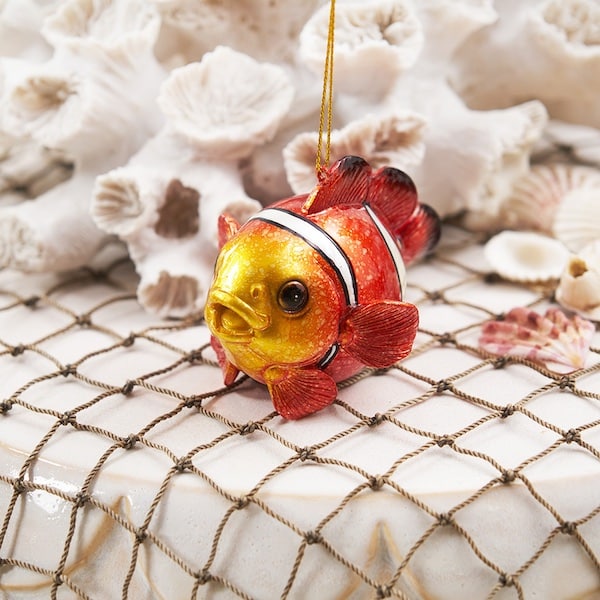 Swimming Clown Fish Ornament Glamour