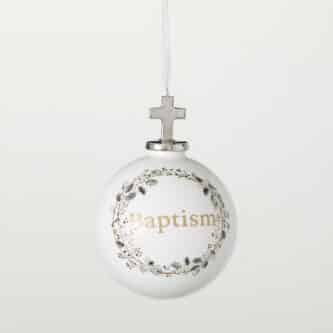 Baptism Ball Personalized Ornament