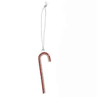 Candy Cane Crystal Ornament