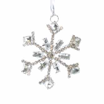 Clear Crystal Snowflake Ornament