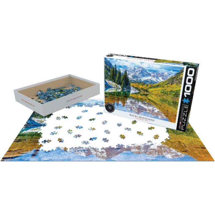 Colorado Rocky Mountains Puzzle 1000 Pieces in Process