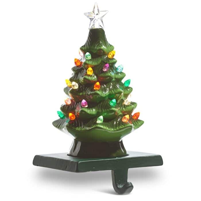 Green Nostalgic Tree Stocking Holder a