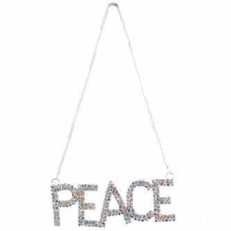 Peace Colorful Crystal Ornament