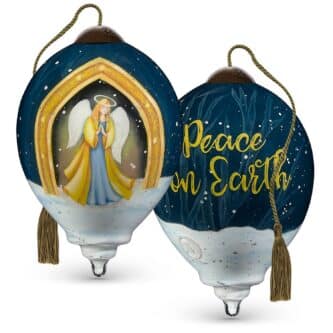 Peace On Earth Golden Angel NeQwa Art® Ornament