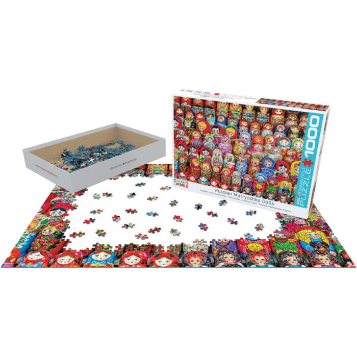 Russian Matryoshka Dolls Puzzle 1000 Pieces Open Box