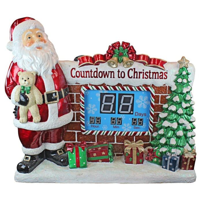 Santas Countdown to Christmas Digital Sculpture Unlit