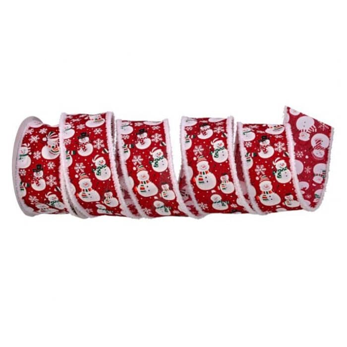 Snowman Glitter Edge Ribbon 250