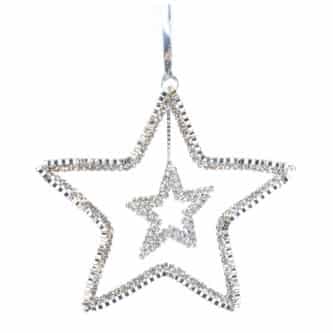 Star In Star Crystal Ornament