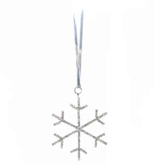 Thin Snowflake Rhinestone Ornament