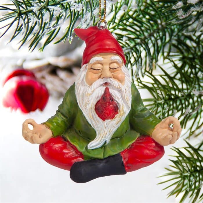 Zen Gnome Cardinal Ornament Glamour