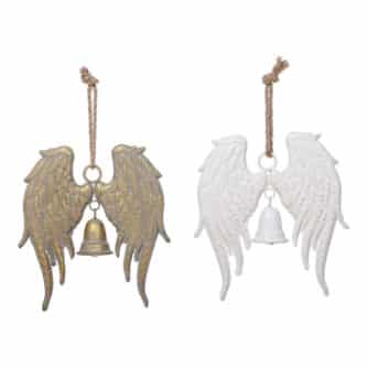 Angel Wings With Bell Metal Ornaments