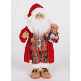 Bedtime Stories Santa Figurine