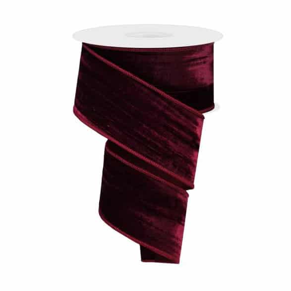 Deluxe Crushed Velvet Ribbon 25 or 4 Thin