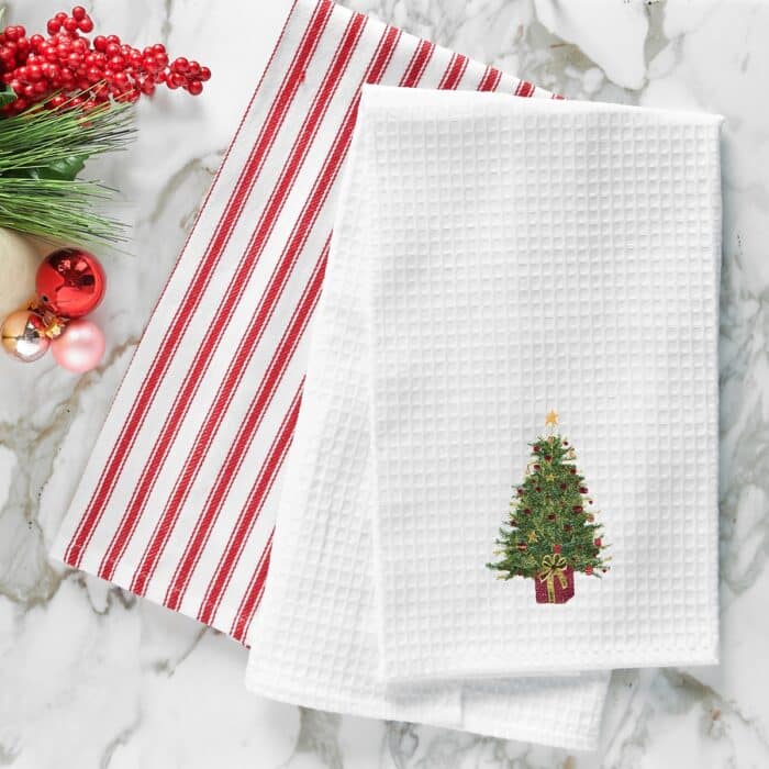 Festive Tree Kitchen Towel Glamour