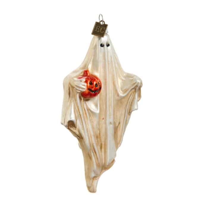 Friendly Ghost with Pumpkin Ornament