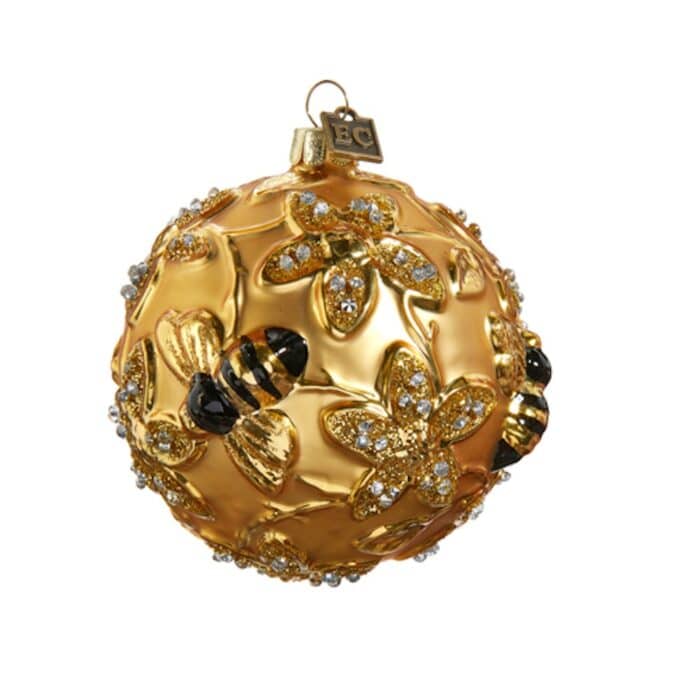 Gilded Bumble Bee Ornament