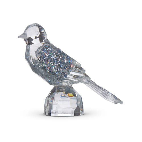 Glittered Wing Bird Figurine