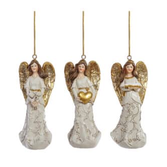 Golden Wing Angel Ornament