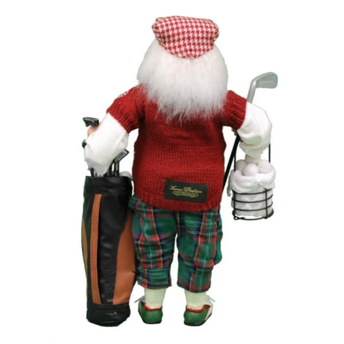 Santa Golf Figurine Back